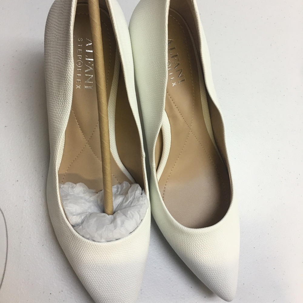 Alfani White Heels